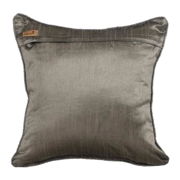 The Homecentric Grey Gold Decorative Jacquard WeaveThrow Pillows - Picture 5 of 6